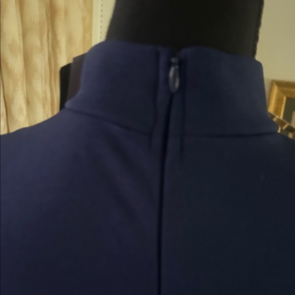 Fashion Nova Navy Blue Long Sleeve Dress with sheer sleeves - Picture 5 of 9